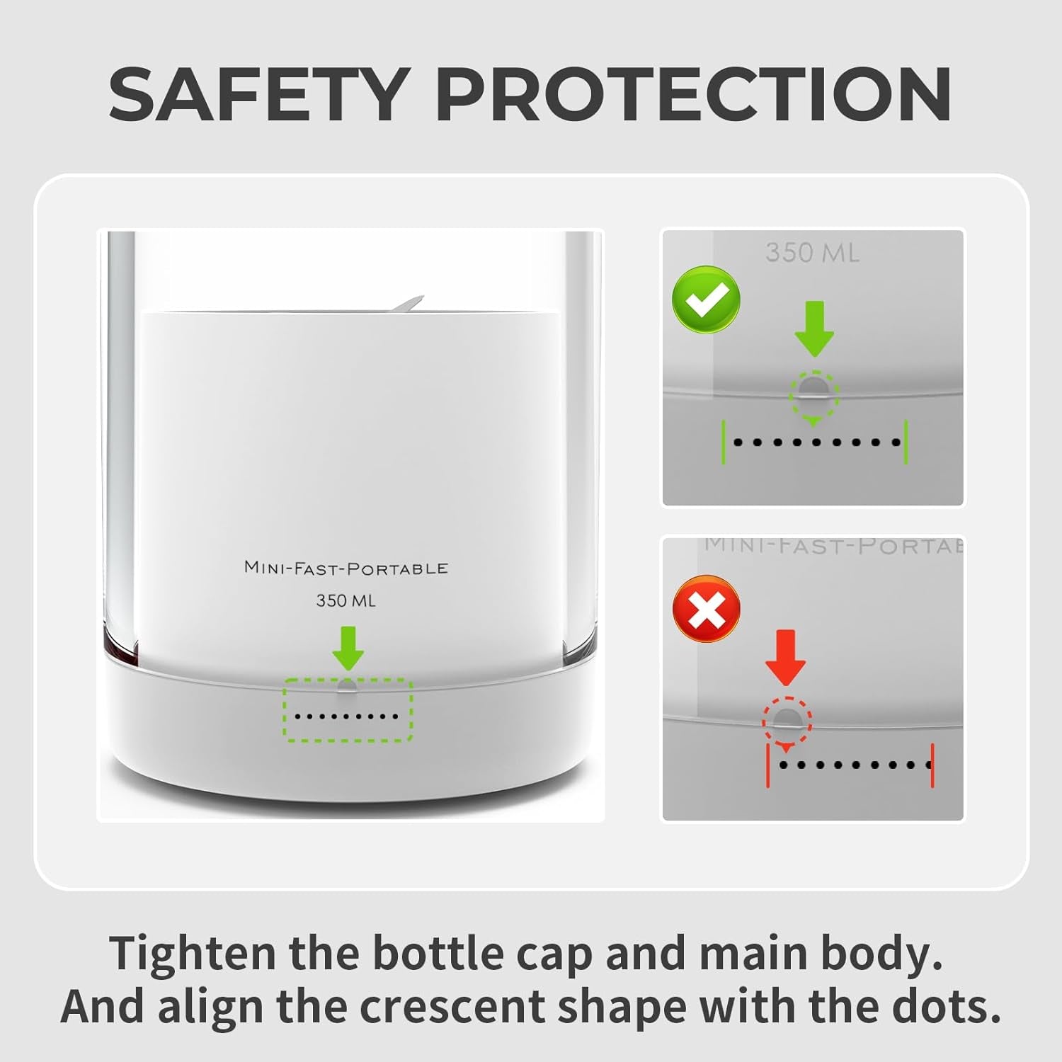 Portable Blender for Shakes and Smoothies with 11.83 Oz Travel Cup and Lid,