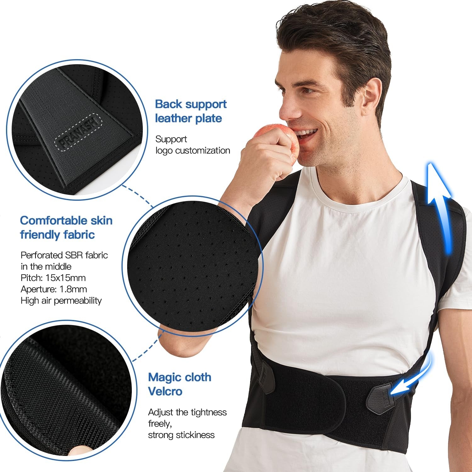Posture Corrector for Women and Men,Adjustable Shoulder Straightener,Back Support Brace