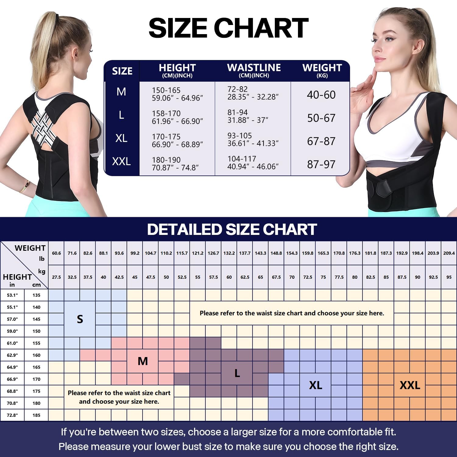 Posture Corrector for Women and Men,Adjustable Shoulder Straightener,Back Support Brace