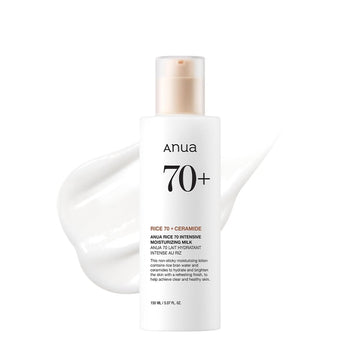 ANUA  Rice 70 Intensive Moisturizing Milk, Lotion for Deep Hydration and Nourishing,  Korean Skincare, 150Ml/ 5.07 Fl.Oz.