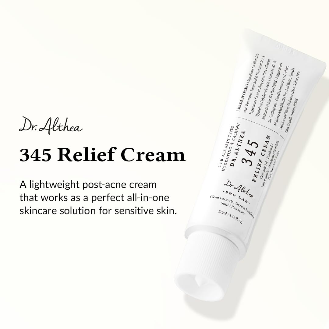 Dr.Althea 345 Relief Cream | Moisturizer for Soothing Recovery and Blemish Care