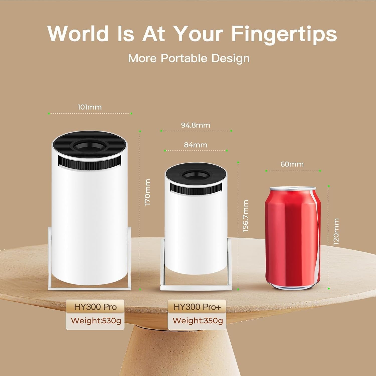 Built-In Apps & 2025 Upgraded Smart Projector with Wi-Fi 6 & Bluetooth 5.4, 1080P 4K Support Full HD