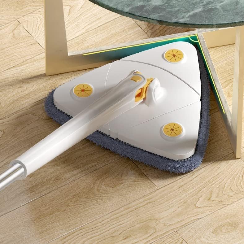 🧹 360° Rotatable Triangle Mop – Adjustable, Multifunctional Self-Wringing Floor Cleaning Tool