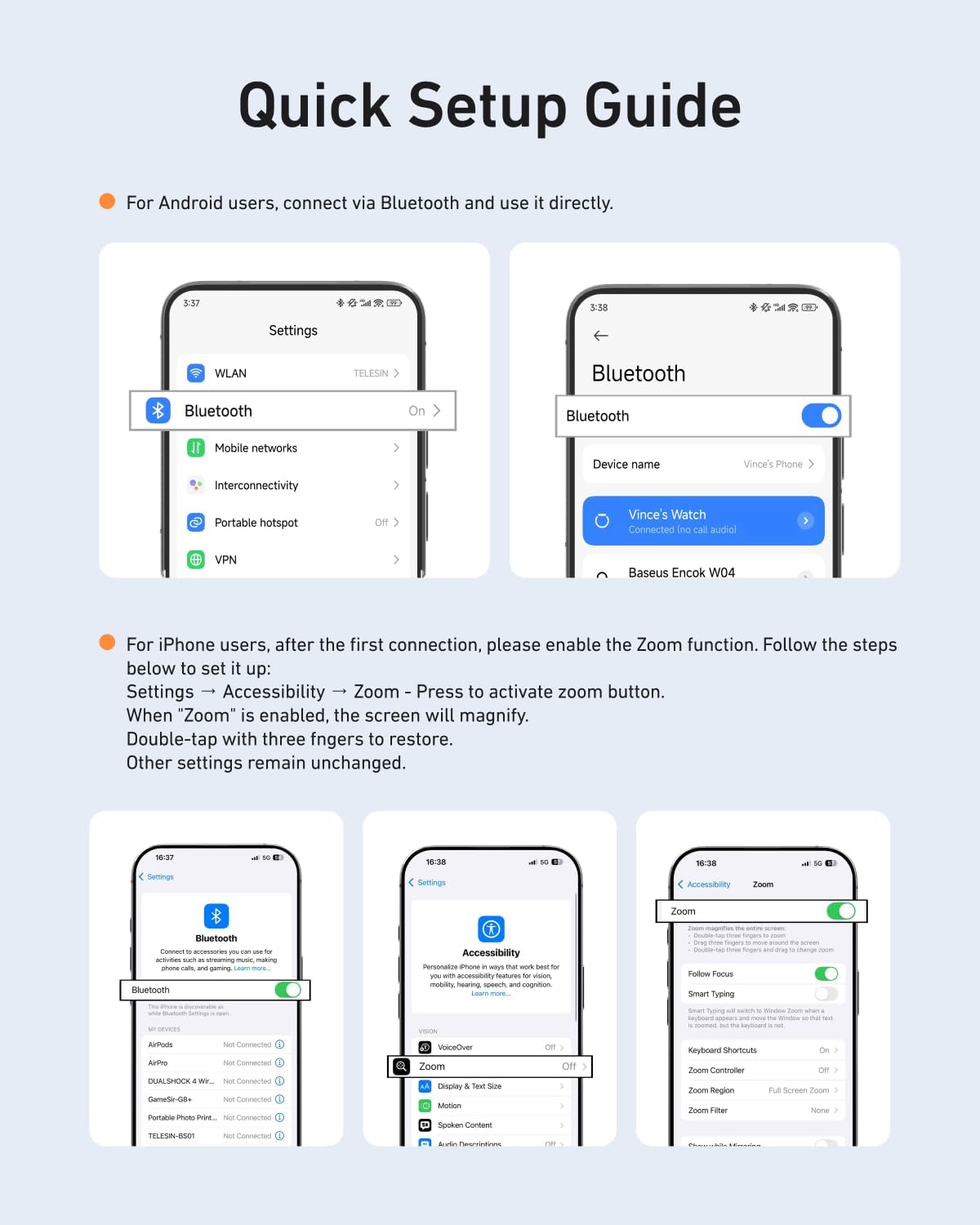 Fun Shot Magnetic Phone Camera DSLR Style Shutter Grip for Iphone & Android with Detachable Wireless Shutter Button 