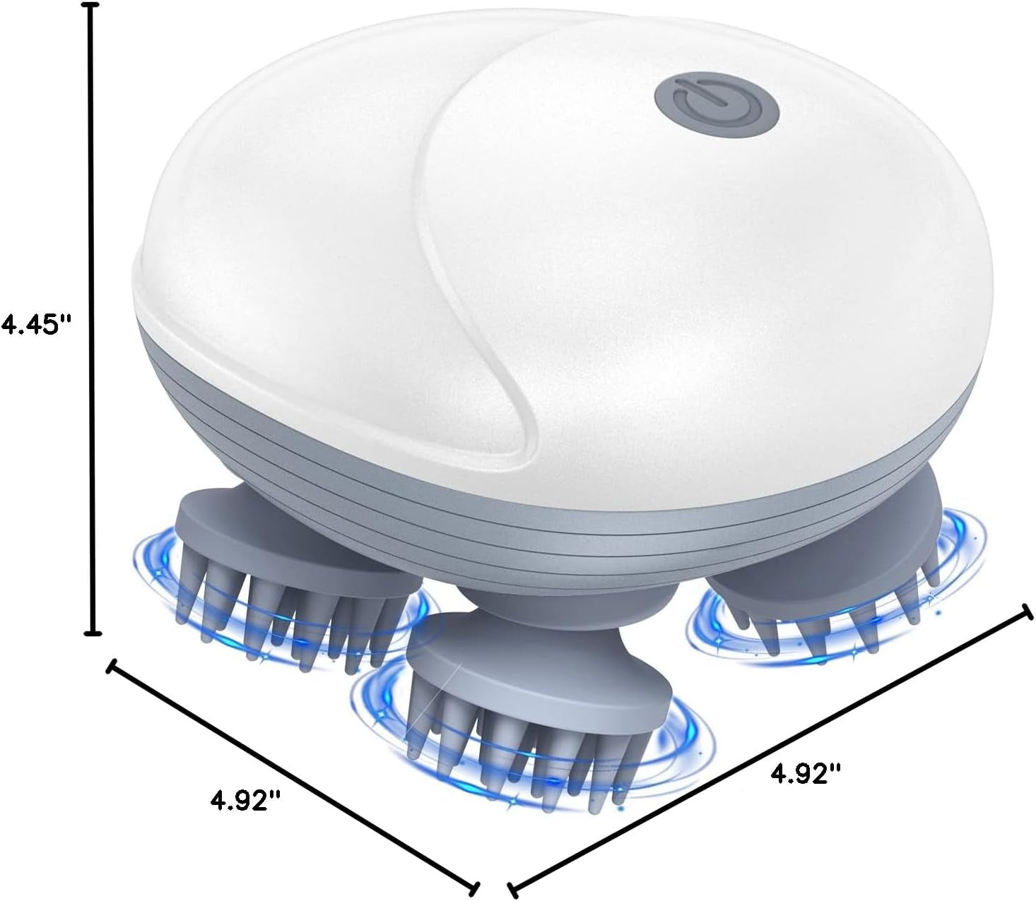 Upgraded Electric Scalp Massager, Portable Head Massager with Kneading 96 Massage Nodes,