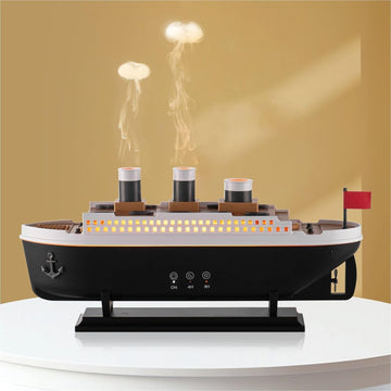 Titanic Essential Oil Diffuser Cool Mist Ultrasonic Aroma Aromatherapy Humidifier (Black White)