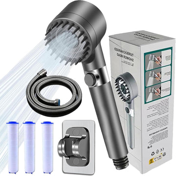 Adjustable High Pressure Shower Head for Bathing and Rinsing Fish Tank and Pets