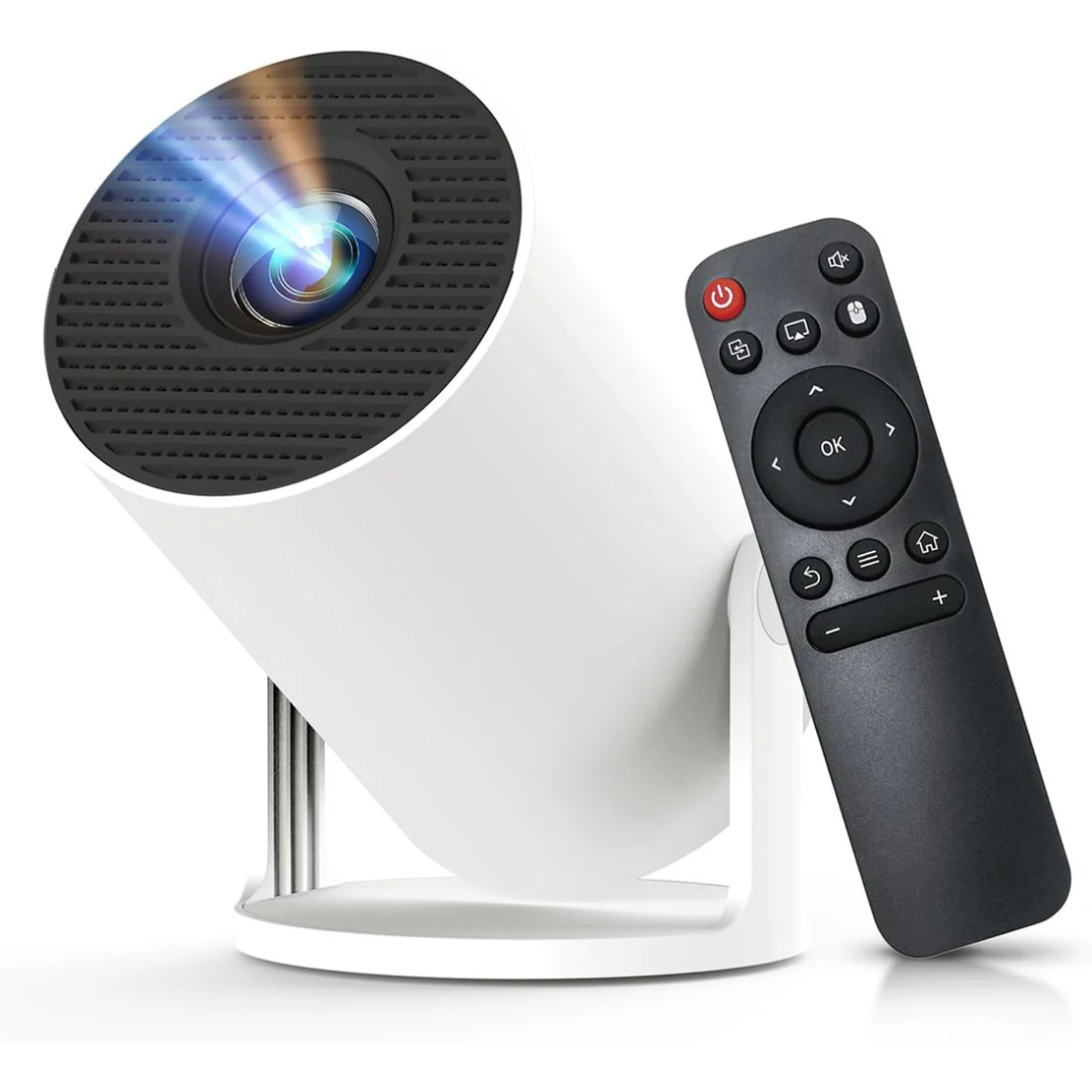 🎬 2025 Upgraded Smart Projector – Android 11, Wi-Fi 6, Bluetooth 5.4, 1080P & 4K Support