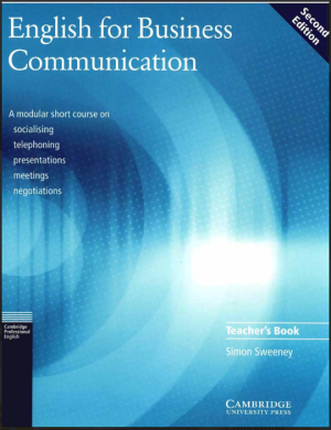 English for Business Communication Teachers book (Simon Sweeney)