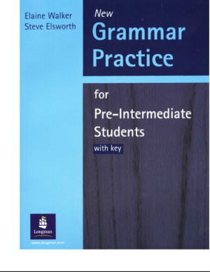 Grammar Practice for Pre-Intermediate Students Book